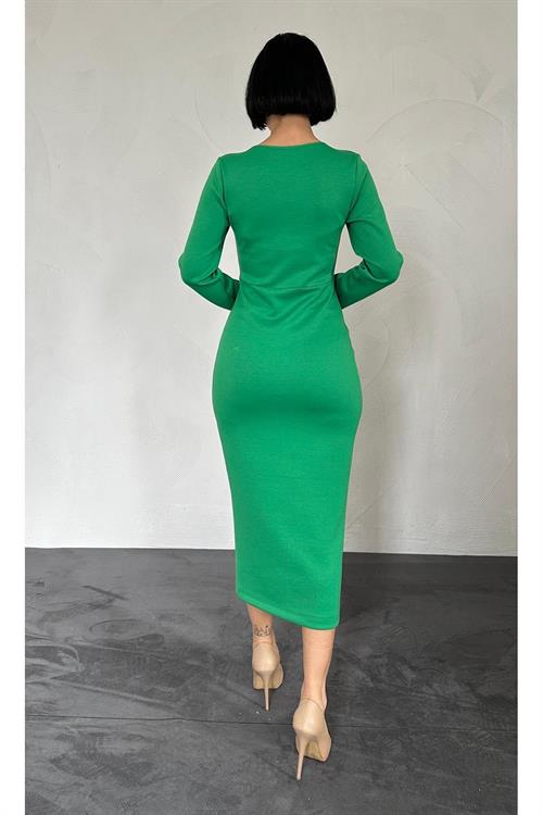 Wholesale Green Chest-Hugging Dress