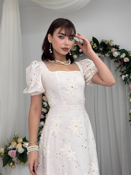Graf Balloon Sleeve Dress