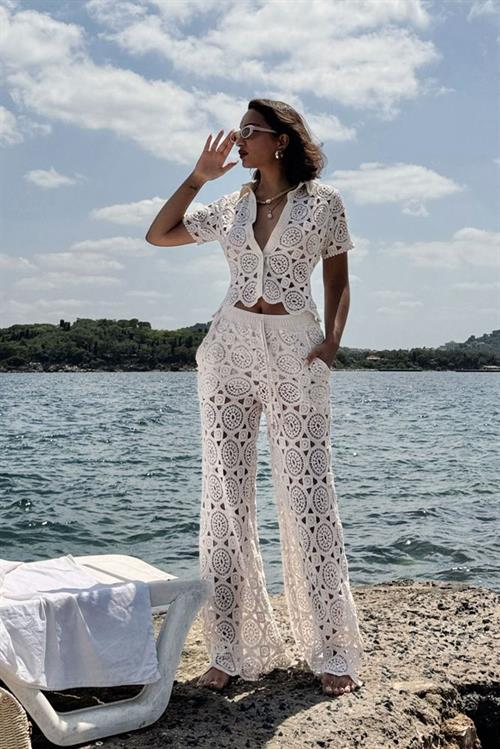 Guipure Wholesale Pants - Raw