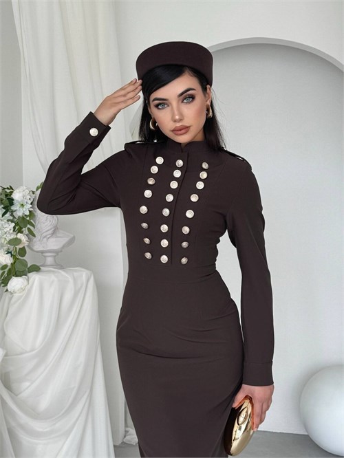 Gurea Button-Detail Dress