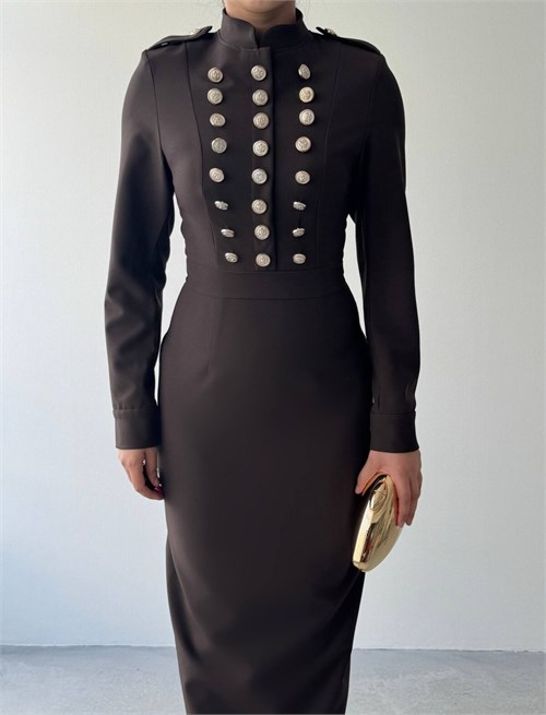 Gurea Button-Detail Dress