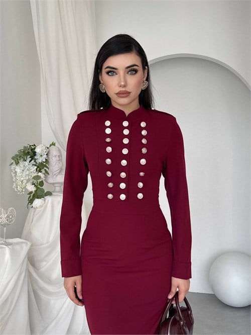 Gurea Button-Detail Dress