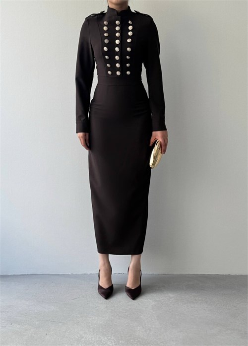 Gurea Button-Detail Dress