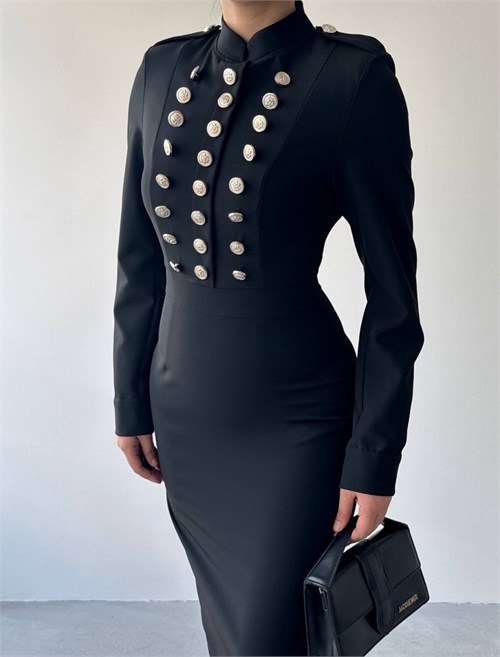 Gurea Button-Detail Dress