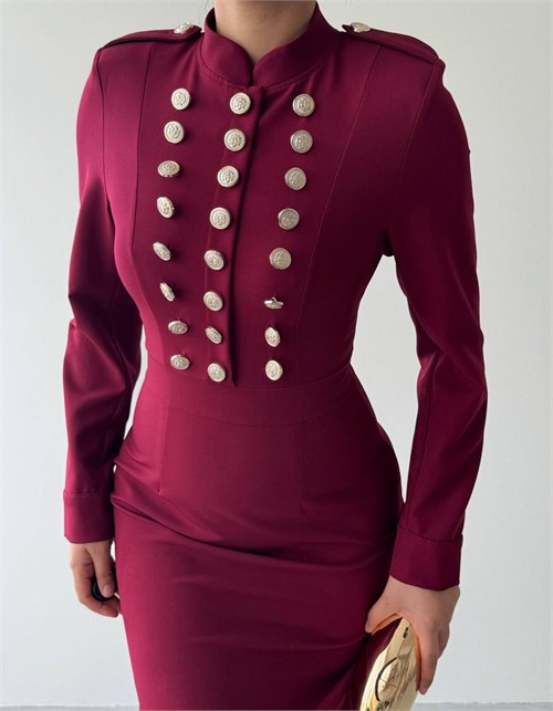Gurea Button-Detail Dress