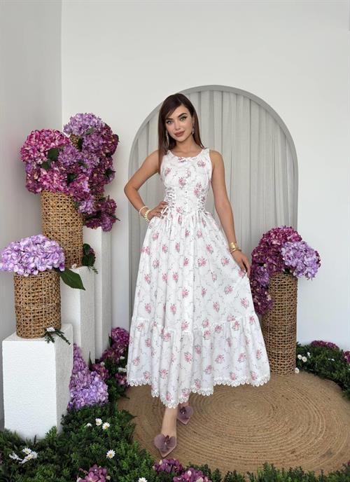 Hens Lace Detailed Dress