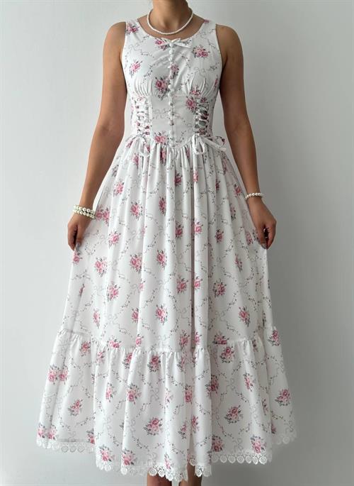 Hens Lace Detailed Dress