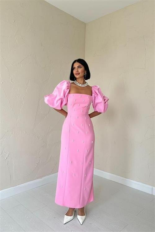 Wholesale Pink Embellished Dress