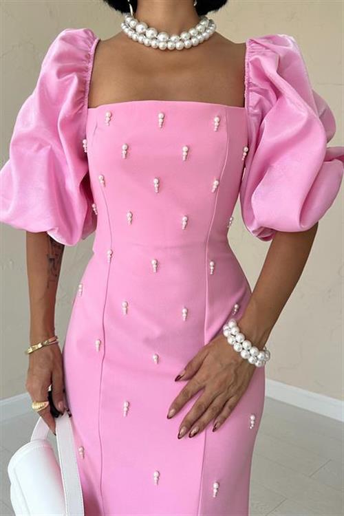 Wholesale Pink Embellished Dress