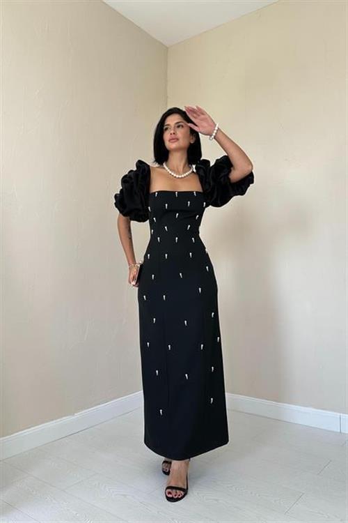 Wholesale Black Embellished Dress