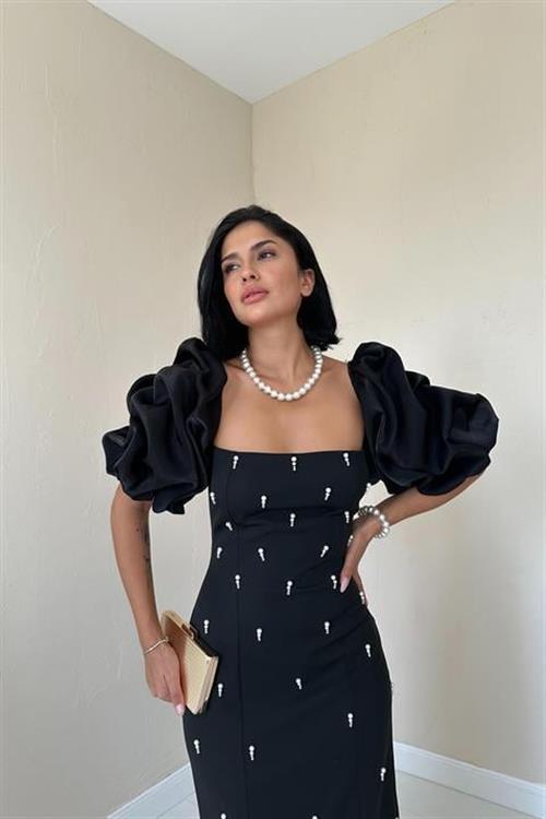 Wholesale Black Embellished Dress