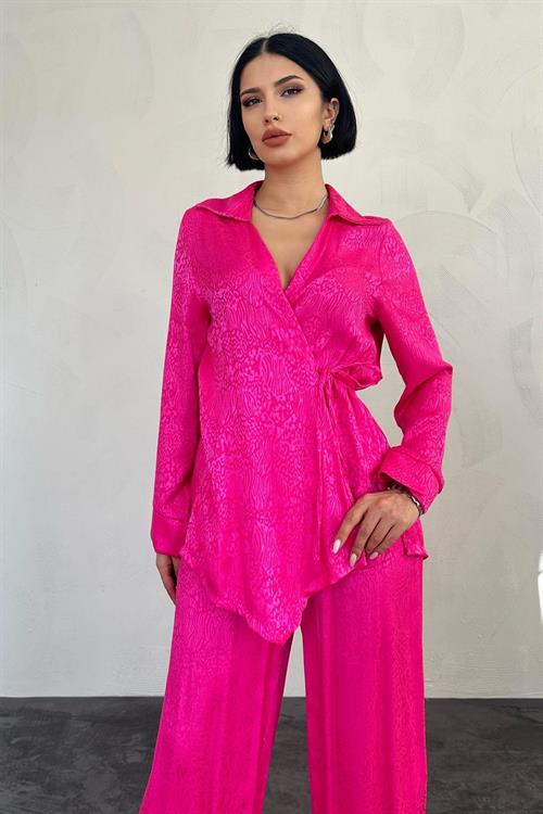 Wholesale Jacquard Bikesuit - Fuchsia