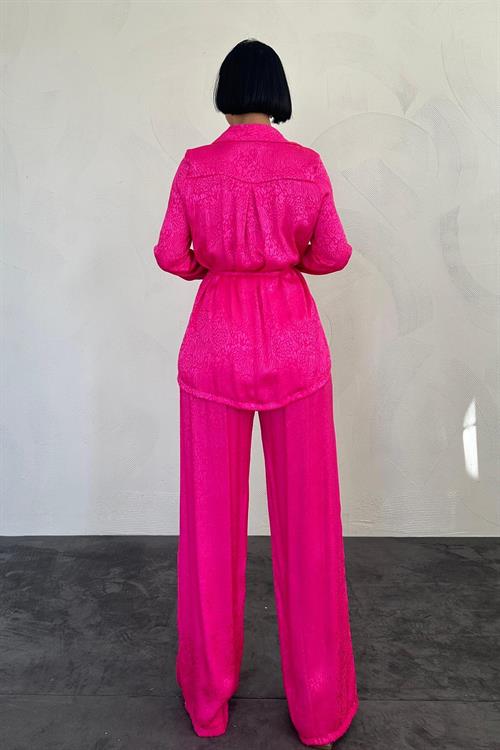 Wholesale Jacquard Bikesuit - Fuchsia