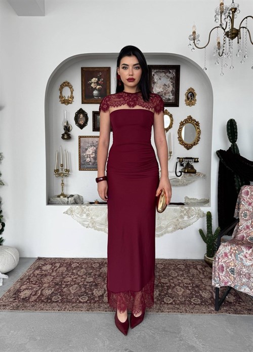 Jecan Shoulder Cape Detail Dress