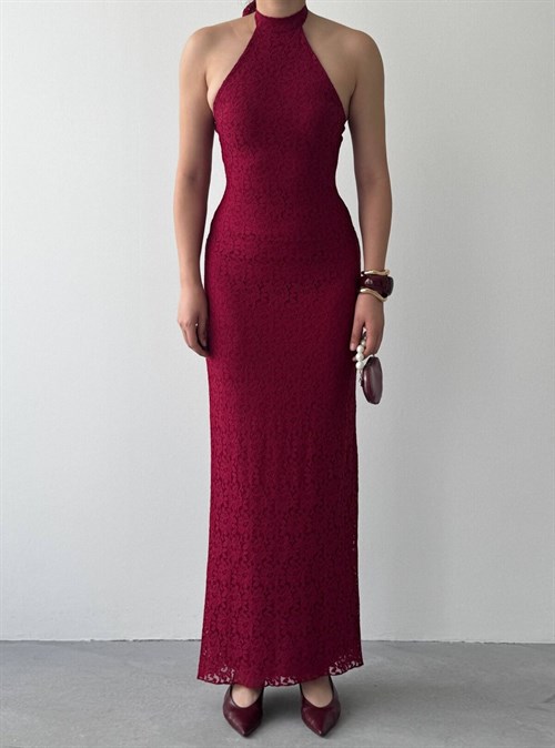 Jons Neck Tie Midi Dress