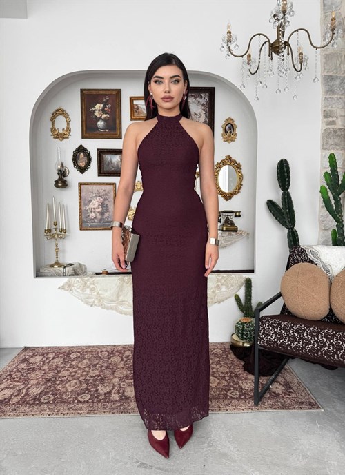 Jons Neck Tie Midi Dress