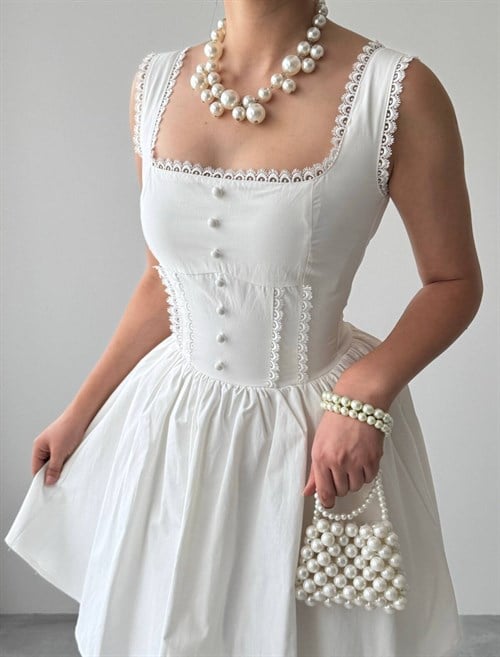 Joyo Button-Detail Dress