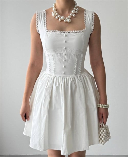 Joyo Button-Detail Dress