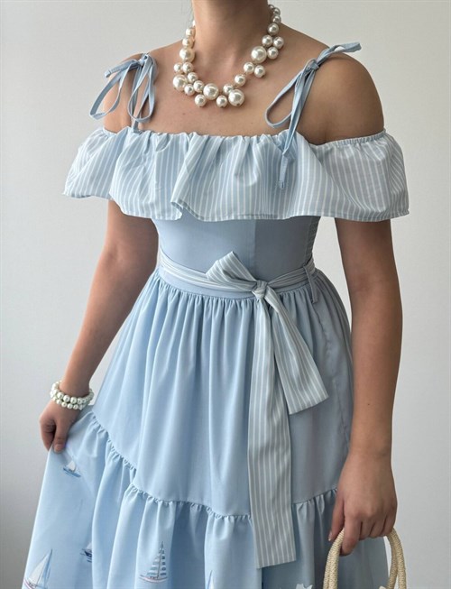Junsa Dress with Belt Detail