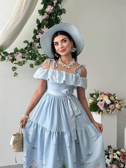 Junsa Dress with Belt Detail