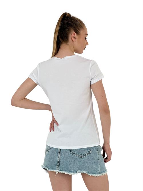 Womens Gamer Printed Short Sleeve Summer White T-Shirt