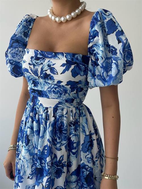 Wholesale Kassel Square Neck Short Sleeve Dress