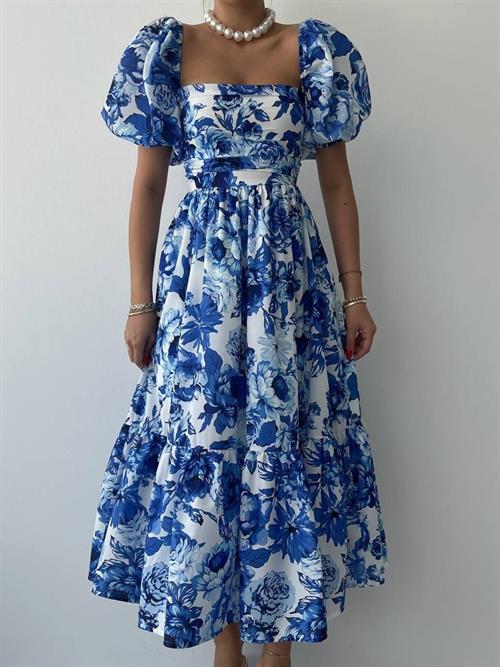 Wholesale Kassel Square Neck Short Sleeve Dress