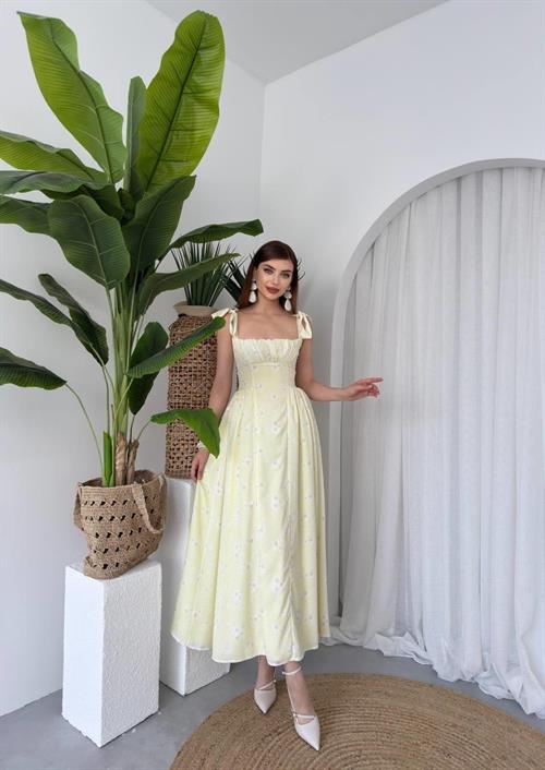 Khalesi Shoulder Tie Dress