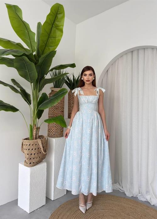 Khalesi Shoulder Tie Dress