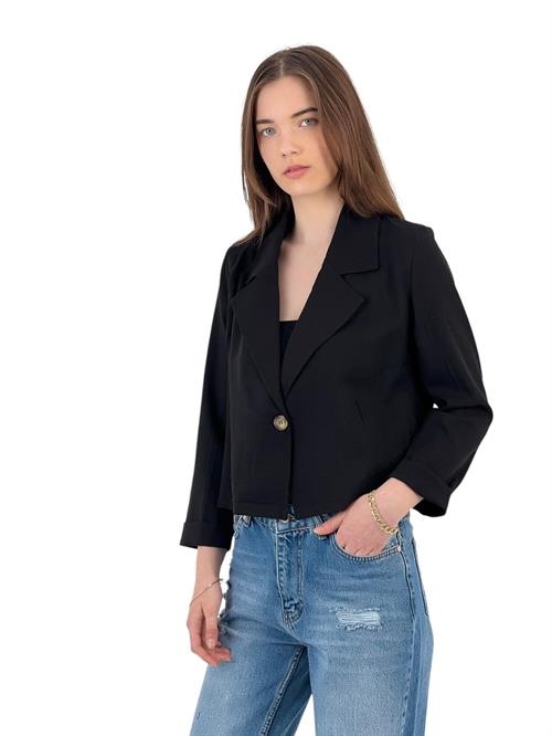 Short Cut Double Breasted Jacket