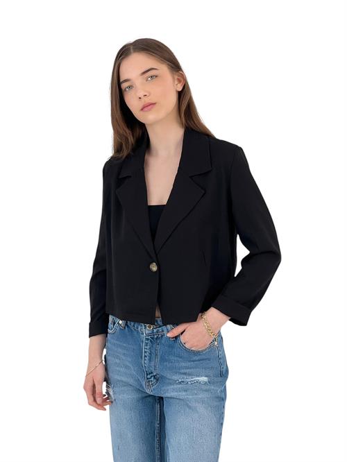 Short Cut Double Breasted Jacket