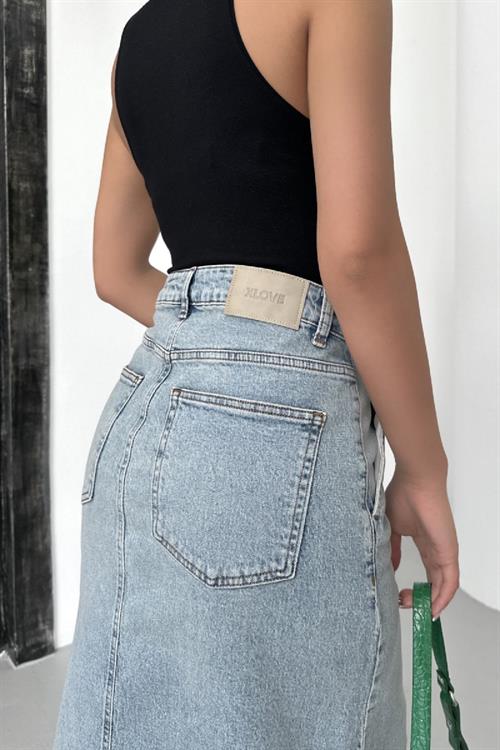 Classic Denim Skirt 1079-28-(36-44)
