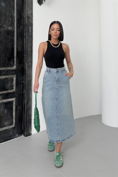Classic Denim Skirt 1079-28-(36-44)