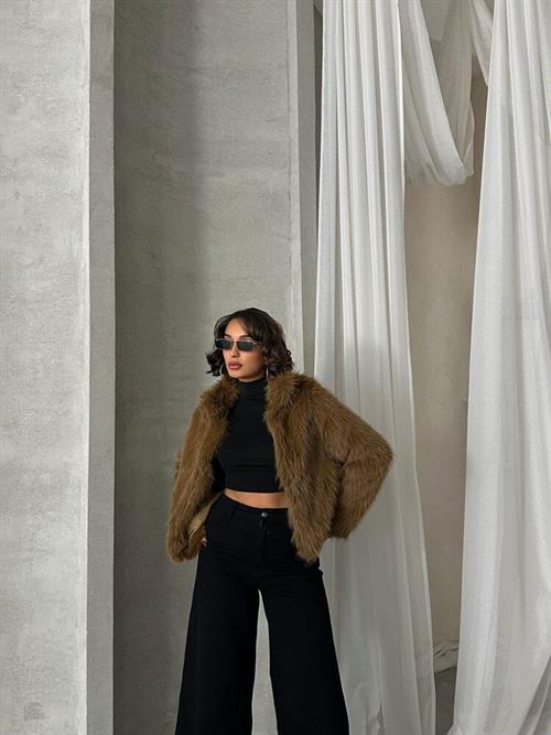 Fur Wholesale Coat - Coffee