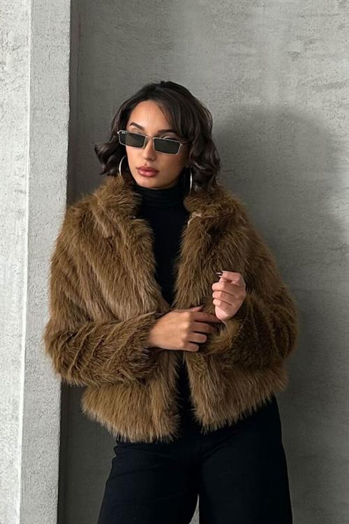 Fur Wholesale Coat - Coffee