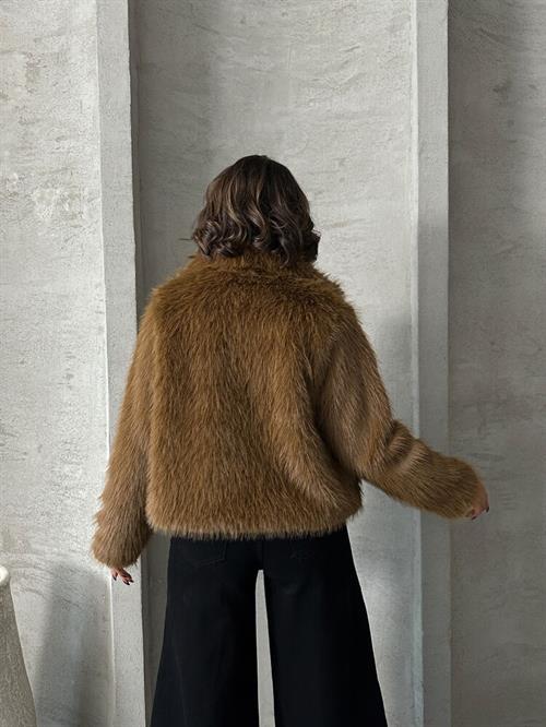 Fur Wholesale Coat - Coffee