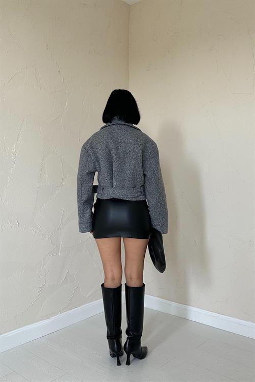 Wholesale Eyelet Cachet Mantle - Grey