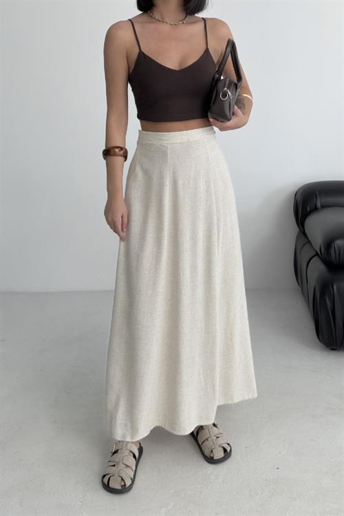 Lastikli Uzun Keten Etek HS104-80-(36-42-4)
