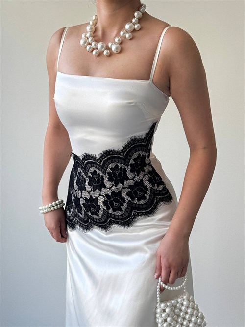 Lumes Paris Lace Detail Dress