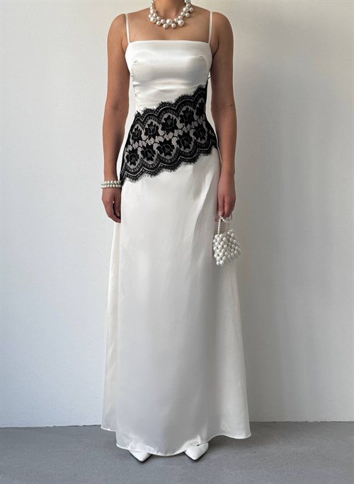 Lumes Paris Lace Detail Dress