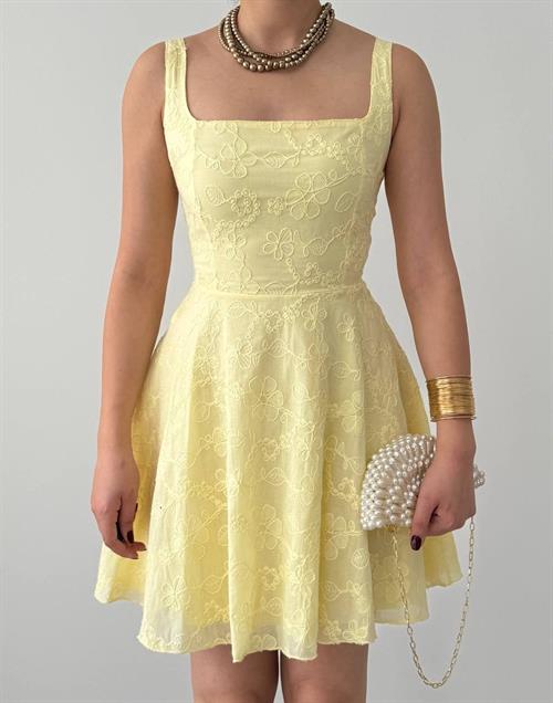 Lyro Flower Embroidered Dress