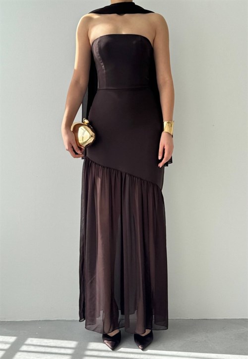 Manen Shawl Detail Dress