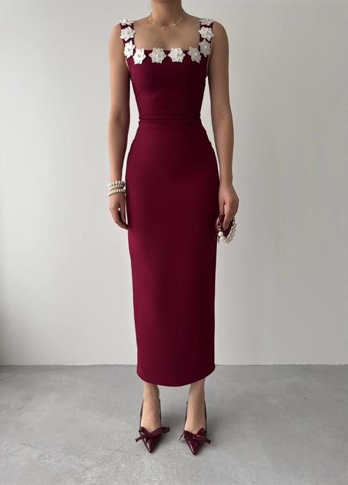 Ming Flower Detailed Dress