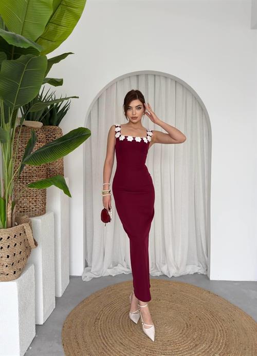 Ming Flower Detailed Dress