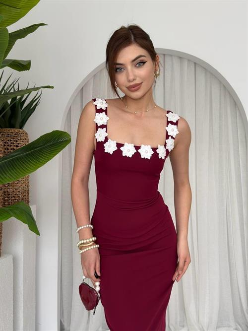 Ming Flower Detailed Dress