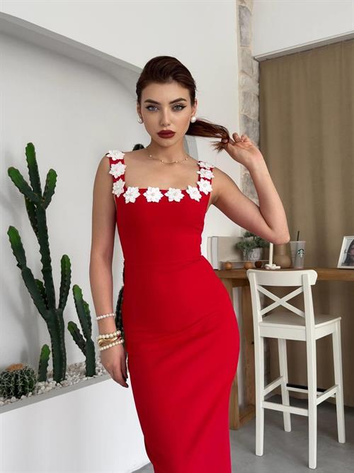 Ming Flower Detailed Dress