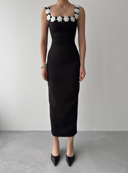 Ming Flower Detailed Dress