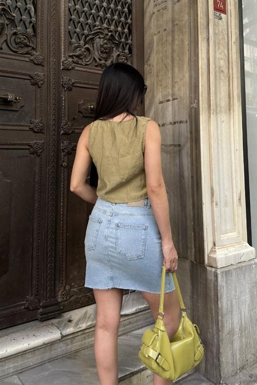 Mini Kot Etek 1040-08-(XS-XL)