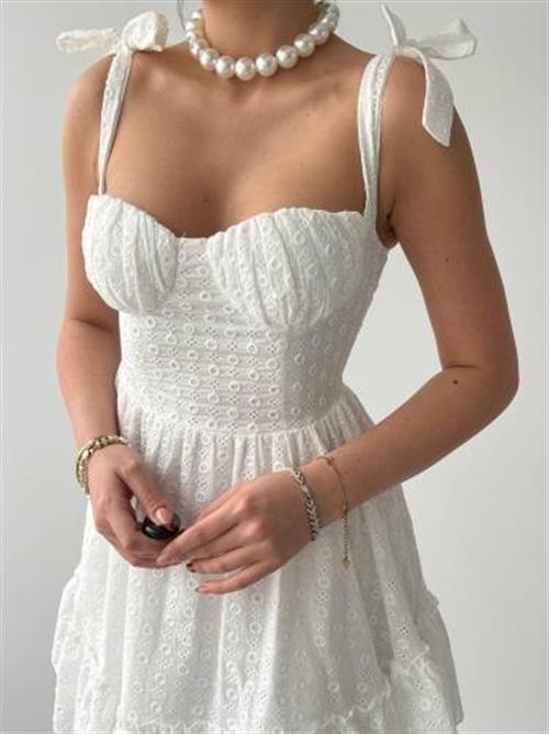 Wholesale Monika Shoulder Tie Dress