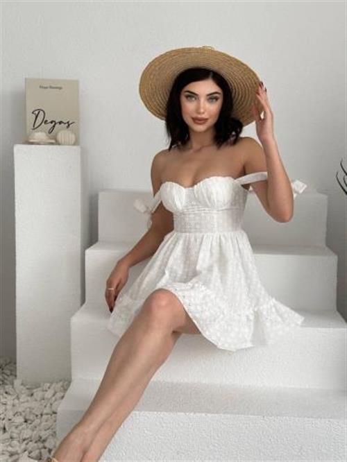 Wholesale Monika Shoulder Tie Dress